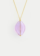 Azaz Purple Glass Diamond Bead on Cord