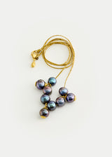 18kt Gold Tahitian Pearl Cluster on Cord