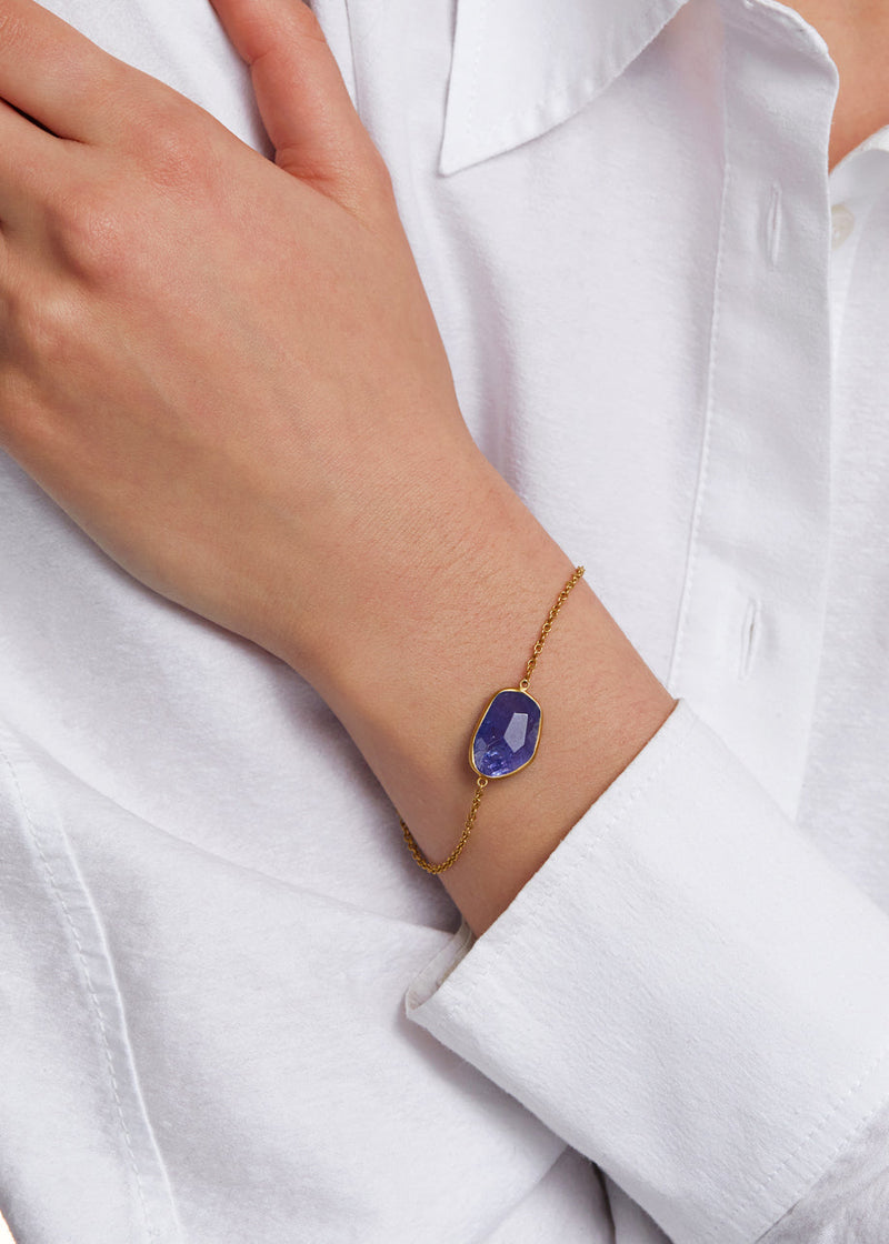 18kt Gold Light & Space Tanzanite Bracelet