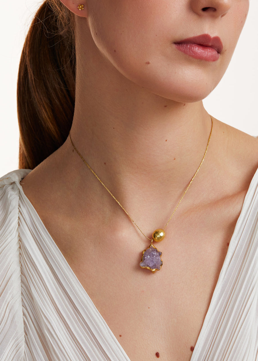 【PIPPA SMALL】18-karat gold, cord and quartz ネックレス PIPPA SMALL 18Kゴールド コード クォーツ ネックレス | NET-A