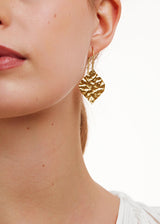 18kt Gold Peepal Leaf Earrings