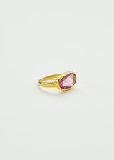 18kt Gold Pink Ibis Pink Tourmaline Greek Ring