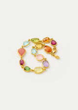 18kt Gold Mixed Stones Full Stone Bracelet