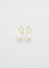 18kt Gold Aphrodite's Baroque Pearls Drill & Loop Earrings