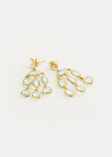 18kt Gold Aquamarine Jellyfish Studs