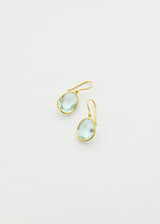 18kt Gold Koh-i-Noor Aquamarine Small Single Drop Earrings