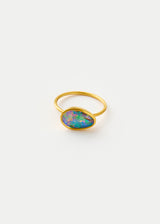 18kt Gold Boulder Opal Cup Ring