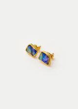 18kt Gold Classic Boulder Opal Studs