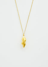 18kt Colombian Gold Chachafruto Pod Pendant on Cord