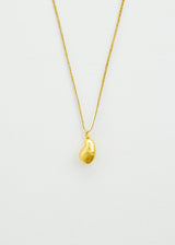 18kt Colombian Gold Small Seed Pendant on Cord
