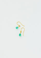 18kt Gold Emerald Small Drop Earrings