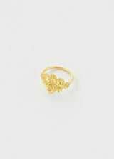 18kt Gold Flower Cluster Ring