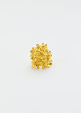 18kt Gold Flower & Butterfly Ring