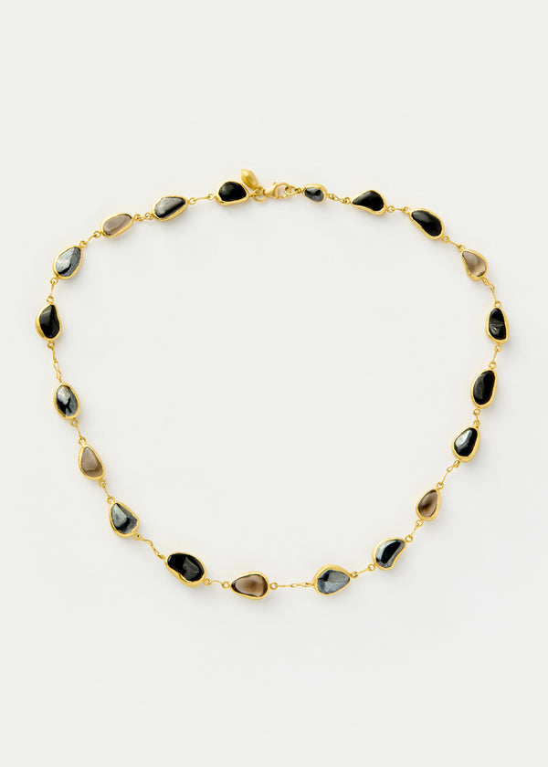 18kt Gold Night Full Stone Necklace