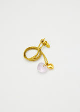 18kt Gold Rose Quartz & Love Heart Amulets on Cord
