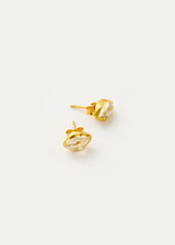 18kt Gold Herkimer Classic Studs