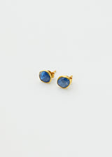 18kt Gold Light and Space Kyanite Classic Studs