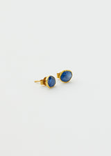 18kt Gold Light and Space Kyanite Classic Studs