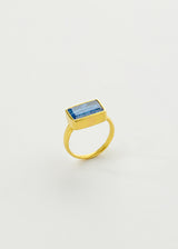 18kt Gold Kyanite Greek Ring