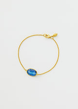 18kt Gold Kyanite Single Stone Bracelet