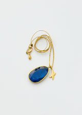 18kt Gold Labradorite & Star Amulets on Cord