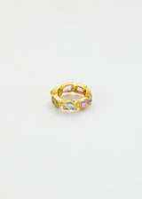 18kt Gold Mixed Sapphires Eternity Ring