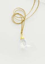 18kt Gold Mughal Dreams Capped Pendant on Cord