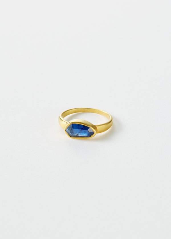 18kt Gold Nila Sapphire Greek Ring