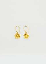18kt Gold PSTM Myanmar Nyunt Single Flower Earrings
