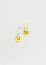 18kt Gold PSTM Myanmar Nyunt Single Flower Earrings