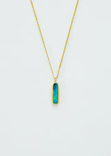 18kt Gold Opal Amulet on Cord
