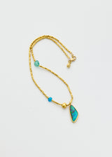 18kt Gold Boulder Opal Beaded Necklace