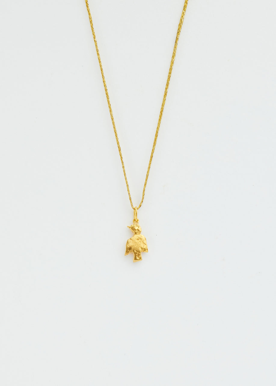 18kt Bethlehem Zaytun Sunbird Pendant on Cord
