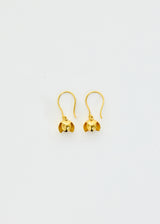 18kt Gold PSTM Myanmar Aurora Bell Flower Petals Earrings