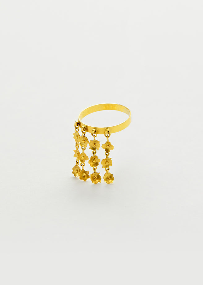 14K Yellow Gold Vintage Floral Design Wedding Men's Band | Revolution  Jewelry