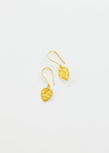 18kt Gold PSTM Myanmar Leaf Earrings