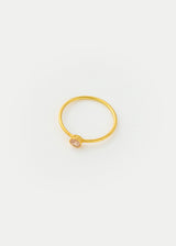 18kt Gold PSTM Myanmar Light Pink Spinel Cup Ring