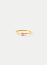 18kt Gold PSTM Myanmar Purple Spinel Cup Ring