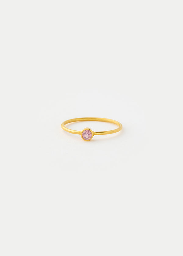 18kt Gold PSTM Myanmar Purple Spinel Cup Ring