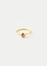 18kt Gold PSTM Myanmar Aurora Purple Spinel Cup Ring