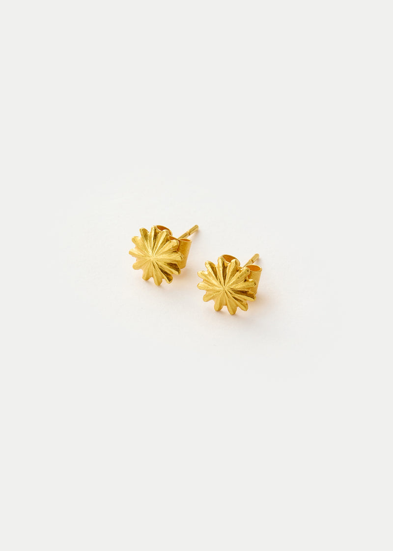 18kt Gold PSTM Myanmar Aurora Pyu Sun Burst Studs