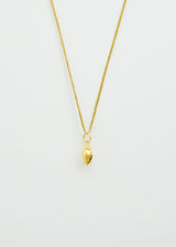 18kt Gold PSTM Myanmar Shell Pendant on Cord