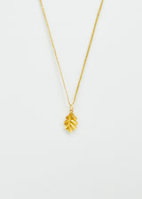 18kt Gold PSTM Myanmar Leaf Pendant on Cord