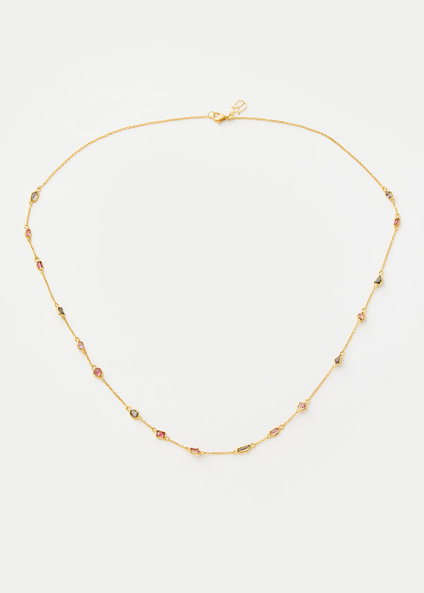 18kt Gold PSTM Myanmar Aurora Spinel Necklace