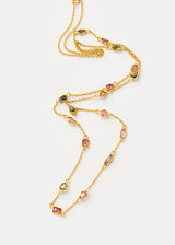 18kt Gold PSTM Myanmar Aurora Spinel Necklace