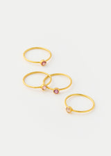 18kt Gold PSTM Myanmar Purple Spinel Cup Ring