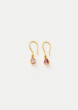 18kt Gold PSTM Myanmar Aurora Spinel Single Drop Earrings