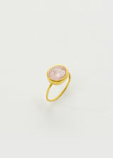 18kt Gold Peony Pink Morganite Cup Ring