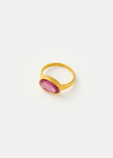 18kt Gold Ruby Greek Ring