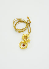 18kt Gold PSTM Myanmar Love Nagar & Zarmani Spinel Amulet on Cord